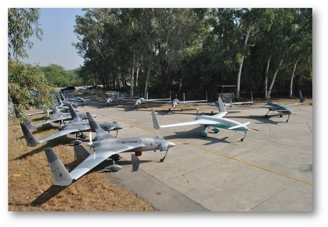 Pakistan’s army tested Burraq drones armed with laser-guided Barq missile for the first time on March 14, 2015. Photo courtesy ISPR